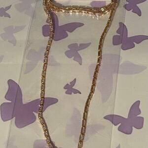Crystal Haze Mini Baguette Lariat Necklace